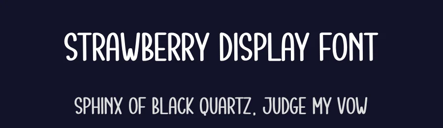 Strawberry Display Font by creativeletter — Display Font — thumbnail 2
