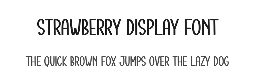 Strawberry Display Font by creativeletter — Display Font