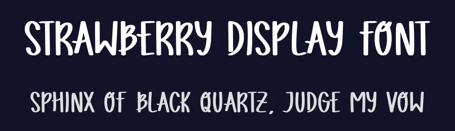 Strawberry Display Font by Craftedtype — Decorative Font — thumbnail 2