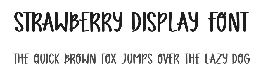 Strawberry Display Font by Craftedtype — Decorative Font