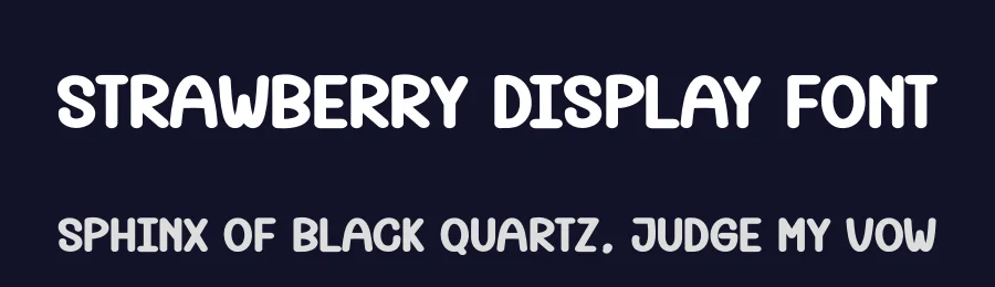 Strawberry Display Font by creativeletter — Display Font — thumbnail 2