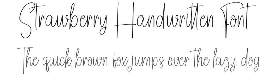 Strawberry Handwritten Font by andikastudio — Script Handwritten Font