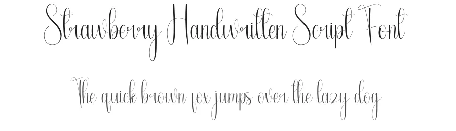 Strawberry Handwritten Script Font by andikastudio — Script Handwritten Font