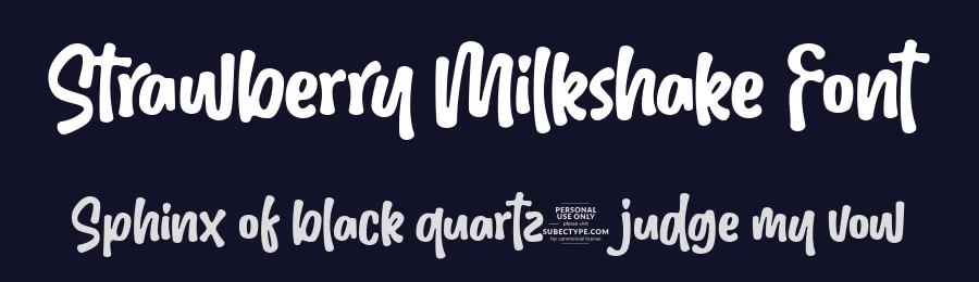 Strawberry Milkshake Font by Subectype — Display Font — thumbnail 2