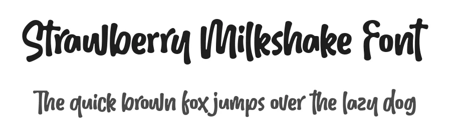 Strawberry Milkshake Font by Subectype — Display Font