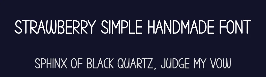 Strawberry Simple Handmade Font by andikastudio — Display Font — thumbnail 2
