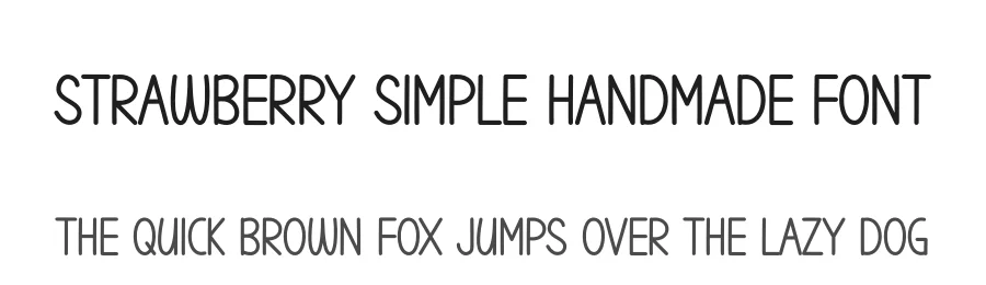 Strawberry Simple Handmade Font by andikastudio — Display Font