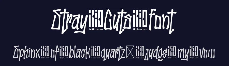 Stray Cuts Font by ikiiko type — Script Handwritten Font — thumbnail 2