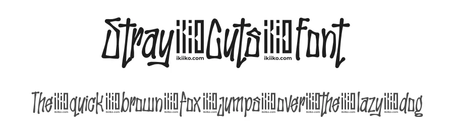 Stray Cuts Font by ikiiko type — Script Handwritten Font
