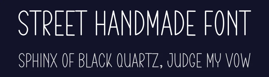 Street Handmade Font by freshtypeink — Display Font — thumbnail 2