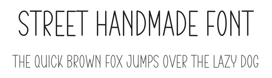 Street Handmade Font by freshtypeink — Display Font