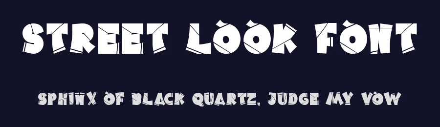 Street Look Font by nihstudio — Display Font — thumbnail 2