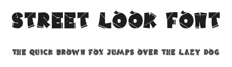 Street Look Font by nihstudio — Display Font
