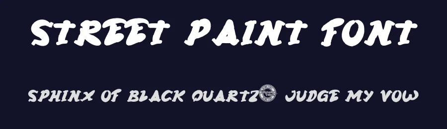 Street Paint Font by CalligraphyFonts.net — Display Font — thumbnail 2