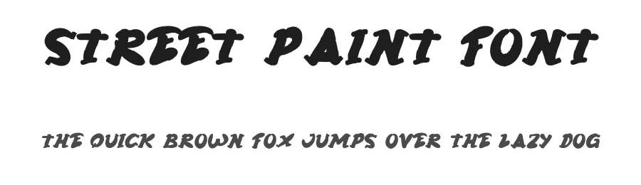 Street Paint Font by CalligraphyFonts.net — Display Font
