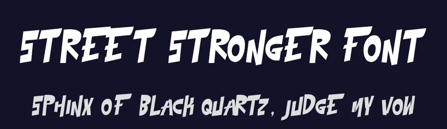 Street Stronger Font by Cikareotype Studio — Display Font — thumbnail 2