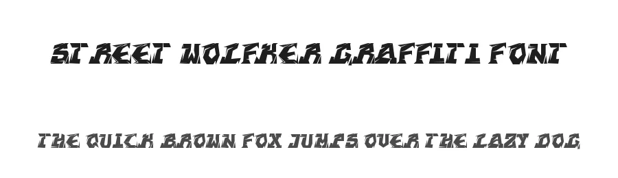 Street Wolfker Graffiti Font by Cikareotype Studio — Display Font