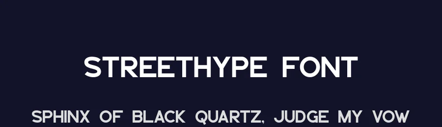 Streethype Font by Hunaiza Al Jahzy — Sans Serif Font — thumbnail 2