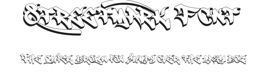 Streetmark Font by burntilldead — Display Font