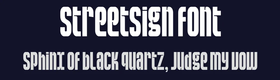 StreetSign Font by Harry Dinh — Sans Serif Font — thumbnail 2