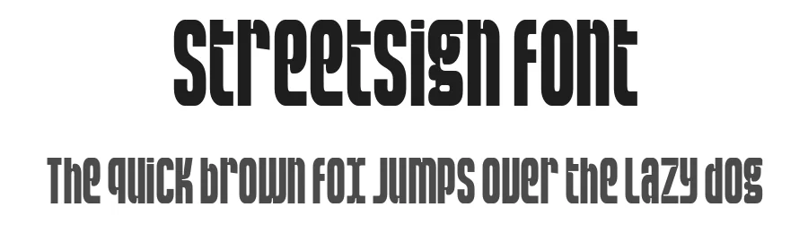 StreetSign Font by Harry Dinh — Sans Serif Font