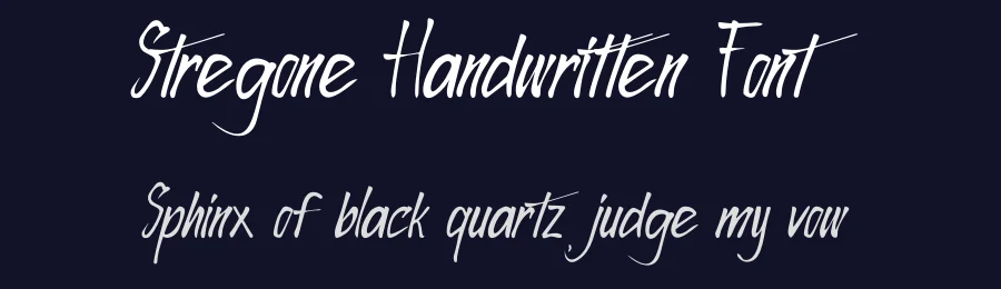 Stregone Handwritten Font by Rachmad bagus f — Script Handwritten Font — thumbnail 2