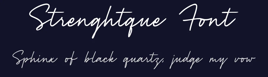 Strenghtque Font by Allouse.Studio — Script Handwritten Font — thumbnail 2