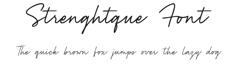 Strenghtque Font by Allouse.Studio — Script Handwritten Font