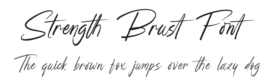 Strength Brust Font by stylishtype.co — Script Handwritten Font