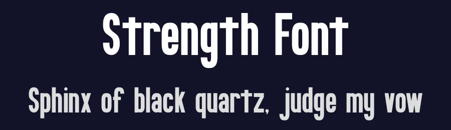 Strength Font by Almairatype — Decorative Font — thumbnail 2