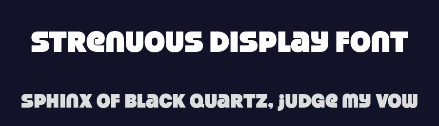 Strenuous Display Font by Typodermic — Display Font — thumbnail 2