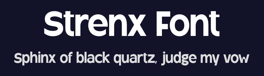 Strenx Font by roomspace.cl — Sans Serif Font — thumbnail 2