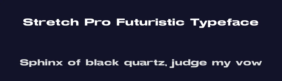 Stretch Pro Futuristic Typeface by jetsmax — Sans Serif Font — thumbnail 2