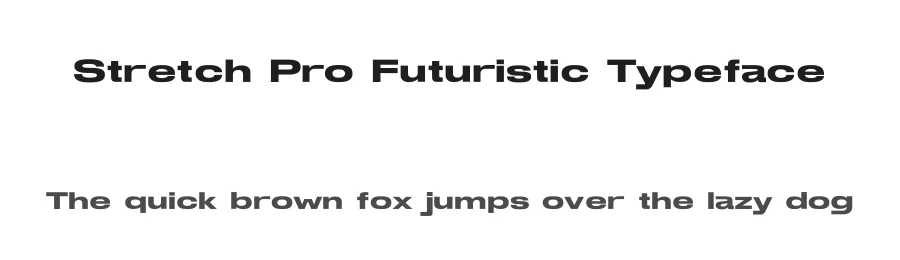 Stretch Pro Futuristic Typeface by jetsmax — Sans Serif Font