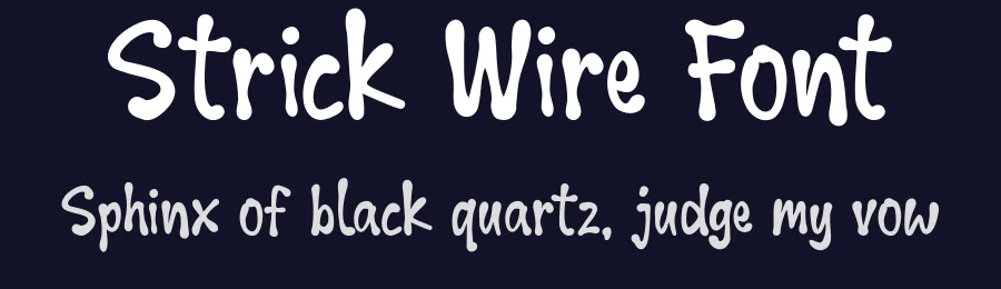 Strick Wire Font by Lettermine — Display Font — thumbnail 2