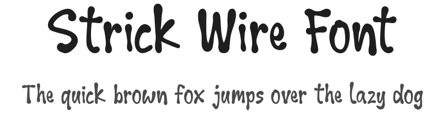 Strick Wire Font by Lettermine — Display Font