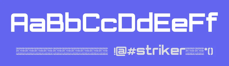 Striker Display Font by Din Studio — Sans Serif Font — thumbnail 3