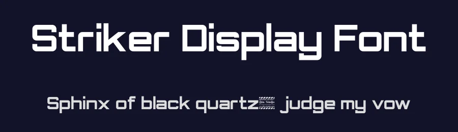Striker Display Font by Din Studio — Sans Serif Font — thumbnail 2