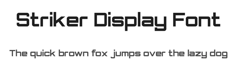Striker Display Font by Din Studio — Sans Serif Font