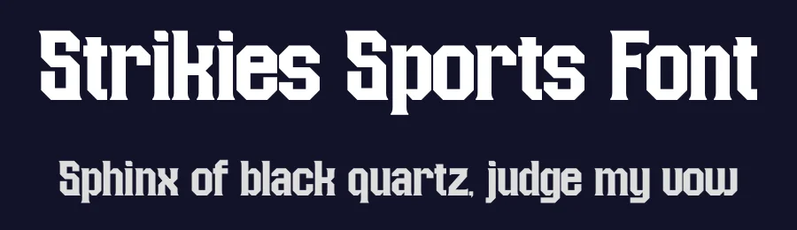 Strikies Sports Font by Nirmana Visual — Display Font — thumbnail 2