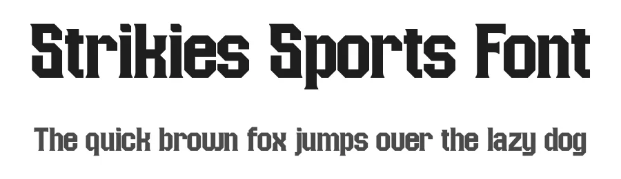 Strikies Sports Font by Nirmana Visual — Display Font