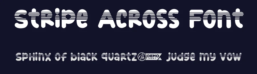 Stripe Across Font by nihstudio — Display Font — thumbnail 2
