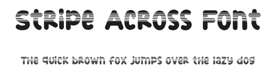 Stripe Across Font by nihstudio — Display Font