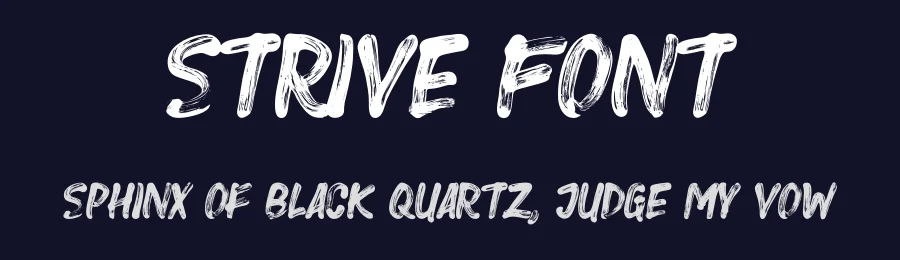 Strive Font by Surplus Type Co — Display Font — thumbnail 2