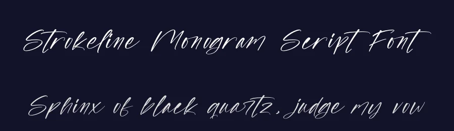 Strokeline Monogram Script Font by Operatype.Co — Script Handwritten Font — thumbnail 2