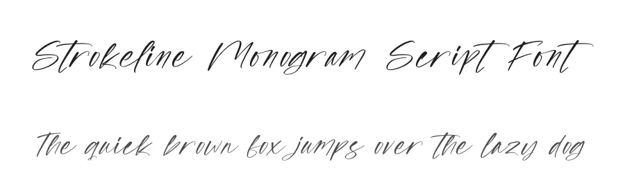 Strokeline Monogram Script Font by Operatype.Co — Script Handwritten Font