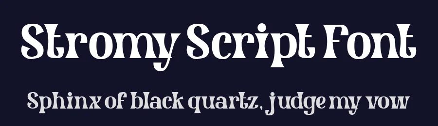 Stromy Script Font by Dantype — Display Font — thumbnail 2