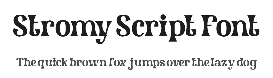 Stromy Script Font by Dantype — Display Font