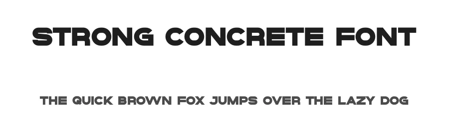 Strong Concrete Font by freeject — Sans Serif Font