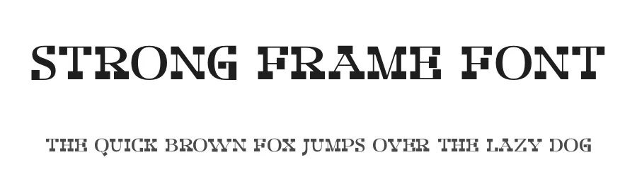 Strong Frame Font by Storytype — Display Font